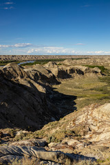 The Badlands of Albert in Canada