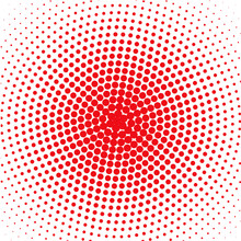 Red Dots On White Background  