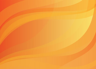 Wall Mural - Abstract  vector background with yellow and orange smooth lines