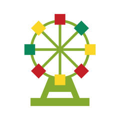 Poster - Color icon ferris wheel