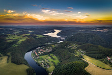 The Vltava river is 430.3 kilometres long and drains an area 28,090 square kilometres in size, over half of Bohemia and about a third of the Czech Republic's entire territory. It´s the longest river