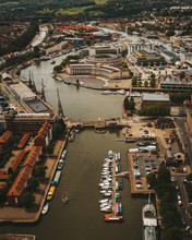 Aerial View Harbourside Bristol