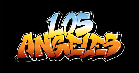 Wall Mural - Graffiti style lettering text design