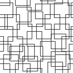 Wall Mural - vector abstract seamless square pattern. geometric line seamless pattern.