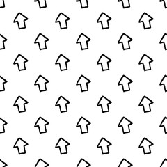 Wall Mural - Vector seamless pattern with hand drawn arrows.