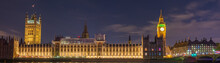 Night Photo Of The Houses Of Parliament In London