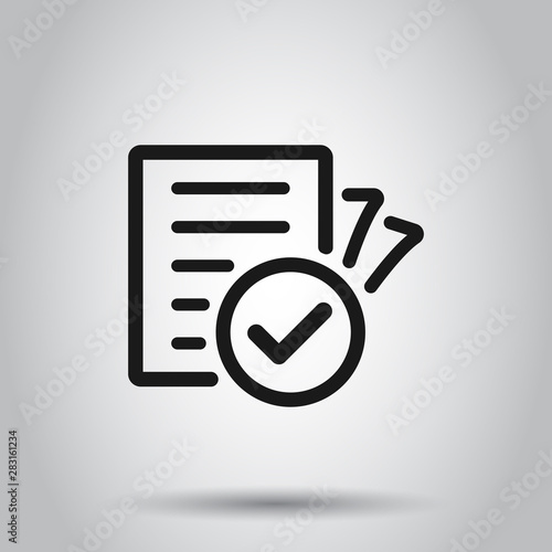 Compliance document icon in transparent style Tapéta, Fotótapéta