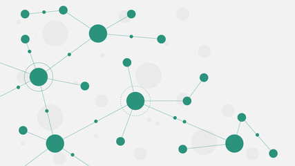 Aufkleber - Abstract geometric connect lines and dots.Simple technology graphic background.Illustration Vector design Network and Connection concept.