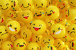 © visio - Smiley faces group of vector emoticon characters