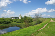 View From The Old Defensive Rampart Of The Church Of Elijah The Prophet On Ivanova Mountain And The River Kamenka. Suzdal, Vladimir Region, Russia