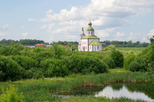 Church Of Elijah The Prophet On Ivanova Mountain On The Banks Of The Kamenka River. Suzdal, Vladimir Region, Russia