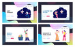 Wine Degustation and Visiting Night Club Website Landing Page. Expert Sommelier Presenting Alcohol Drink Customers, Man and Woman Night Life Leisure Web Page Banner. Cartoon Flat Vector Illustration