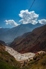 View of Salinas de Maras, Cusco, Perú