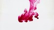 Color ink drop in water. Color spread. Colors dropped into liquid,   Ink swirling in water. Cloud of water ink in liquid