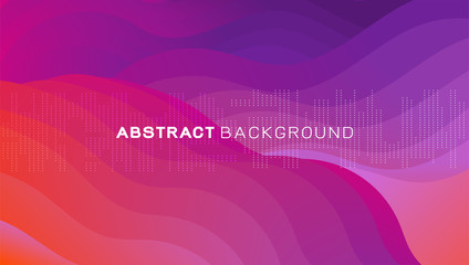 Wall Mural - abstract 3d gradient wavy shapes composition background. vector illustration