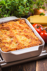 Wall Mural - Hot tasty lasagna