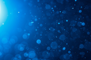 Wall Mural - abstract blue bokeh background