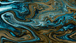 Blue Acrylic pour Color Liquid marble abstract surfaces Design.