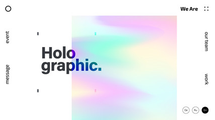 Wall Mural - holographic texture abstract background design, colorful gradient fluid wallpaper, futuristic design