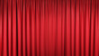 © simone_n - Red velvet curtain or drapes in theater. 3d illustration.