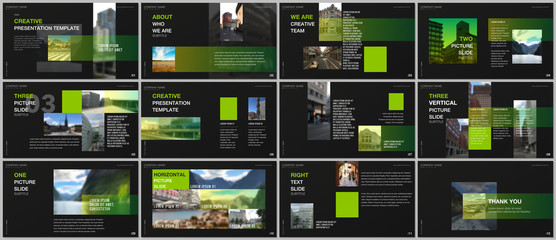 Wall Mural - minimal presentations design, portfolio vector templates with colorful gradient design geometric tre