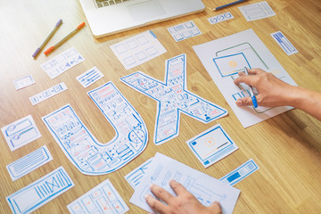 ux designer creative prototype graphic planning application development for web mobile phone . user 