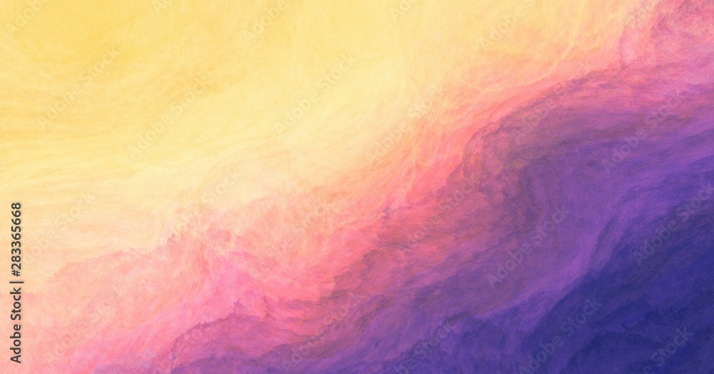 Abstract colorful watercolor paint purple orange yellow background with ...