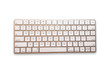 © Gvais - Modern aluminum computer keyboard isolated on white background with cliping path. Top view.