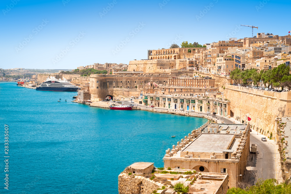 Obraz na płótnie Port of Valletta, Malta w salonie