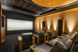 © alhim - Stunning stylish home cinema. Luxury home theater design