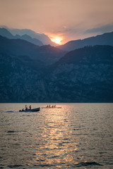  Sunset on lake Garda