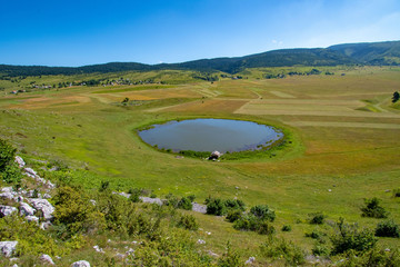 Wall Mural - The Kupres Polje (Kupreško polje) within Dinaric karst of western Bosnia and Herzegovina.