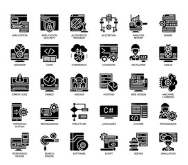 Programming , Glyph Icons