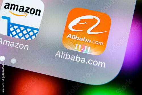 Sankt Petersburg Russia March 21 2018 Alibaba Application Icon On Apple Iphone X Smartphone Screen Close Up Alibaba App Icon Alibaba Com Is Popular E Commerce Application Social Media Icon Buy This Stock Photo And