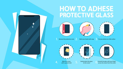 How to put a screen glass protector