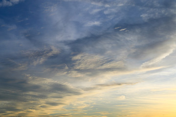 Wall Mural - Twilight sky at summer.