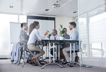 Wall Mural - business meeting office conference team teamwork