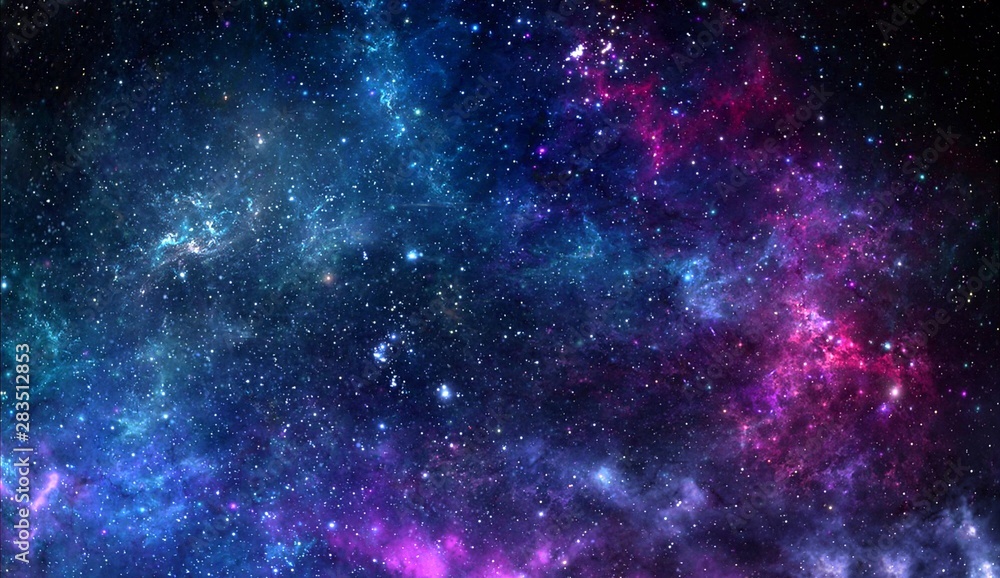 Colorful graphics for background, like water waves, clouds, night sky, universe, galaxy. - obrazy, fototapety, plakaty 