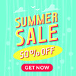 © Absemetov - summer sale discount web phone banner 50 off