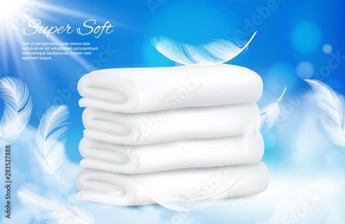 Cuadros en Lienzo Realistic towels background