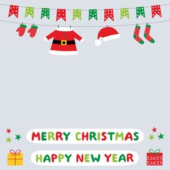 Wall Mural - Christmas holiday background with blank space