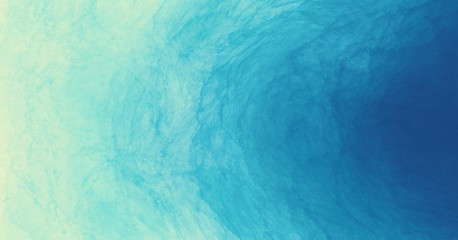 Wall Mural - abstract watercolor paint background by blue green teal turquoise colors with liquid fluid texture f