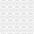 © BentChang - Simple lines, seamless kaleidoscope style abstract black & white B&W geometry pattern, isolated on white background.