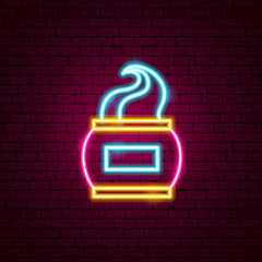 Poster - Cream Neon Sign