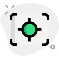 Camera focus for lens guide in view finder