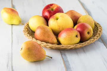 Wall Mural - Beautiful  colorful ripe pears.