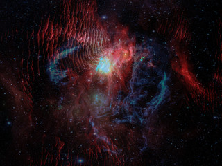 Wall Mural - nebula, science fiction background. elements of this image furnished by nasa.