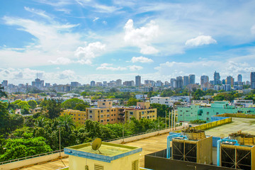 aerial views of santo domingo.