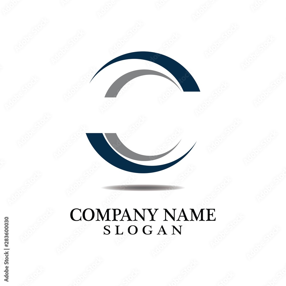 Vortex circle logo and symbols template icons app Stock Vector | Adobe ...