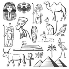 Ancient Egyptian Pharaoh, Mummy, Pyramids, Sphinx